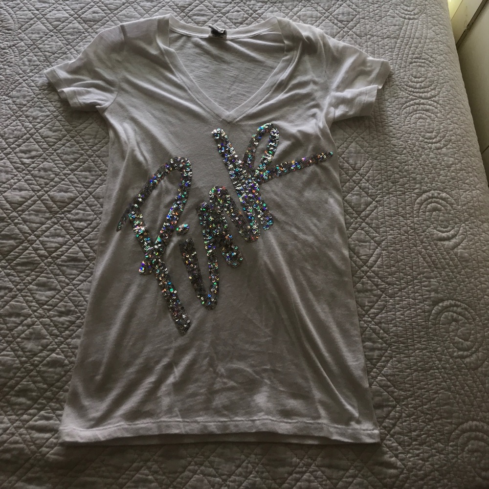 PINK v neck